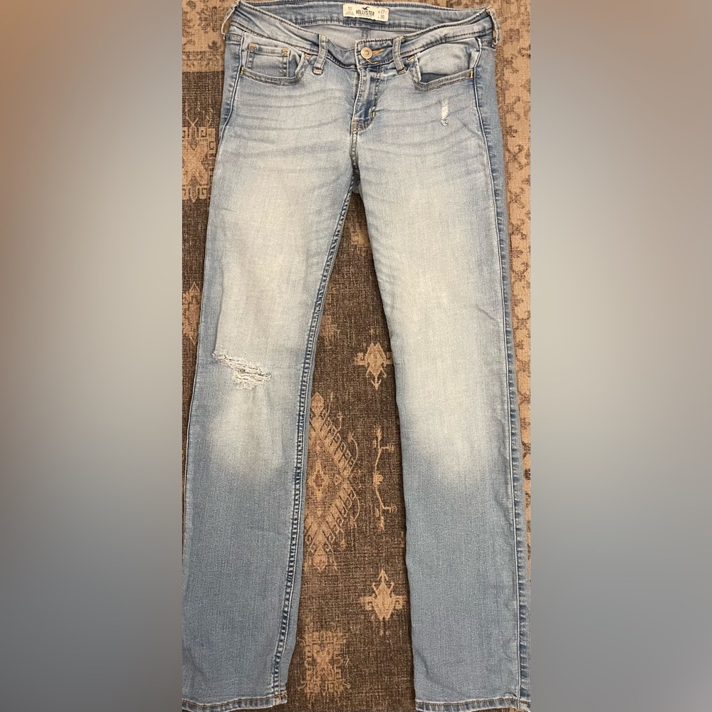 Hollister Light Blue Straight Leg Jeans
